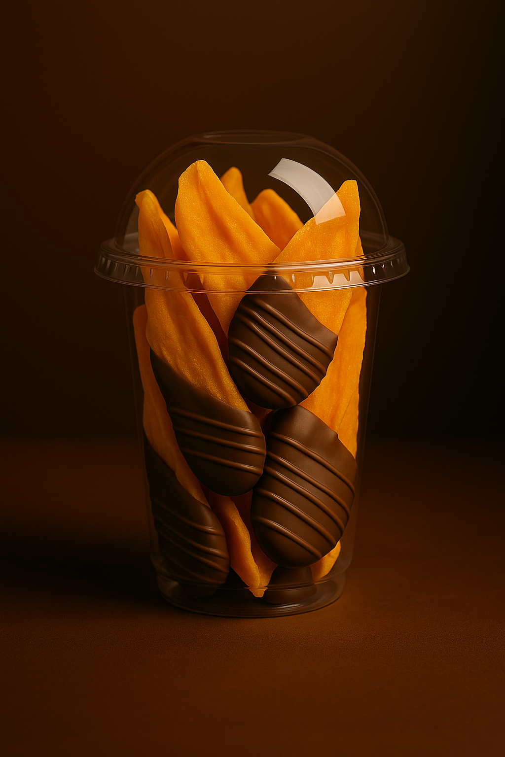 Chocolate-Dipped Organic Dried Mango